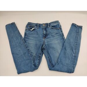 Universal Thread High Rise Skinny Jeans Size 4/27R‎ Distressed Denim